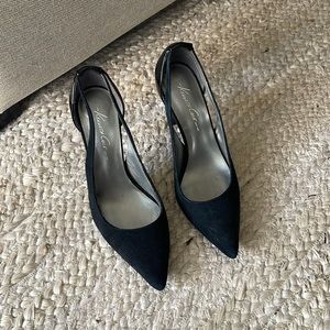 Kenneth Cole vintage suede patent heels pumps 6.5